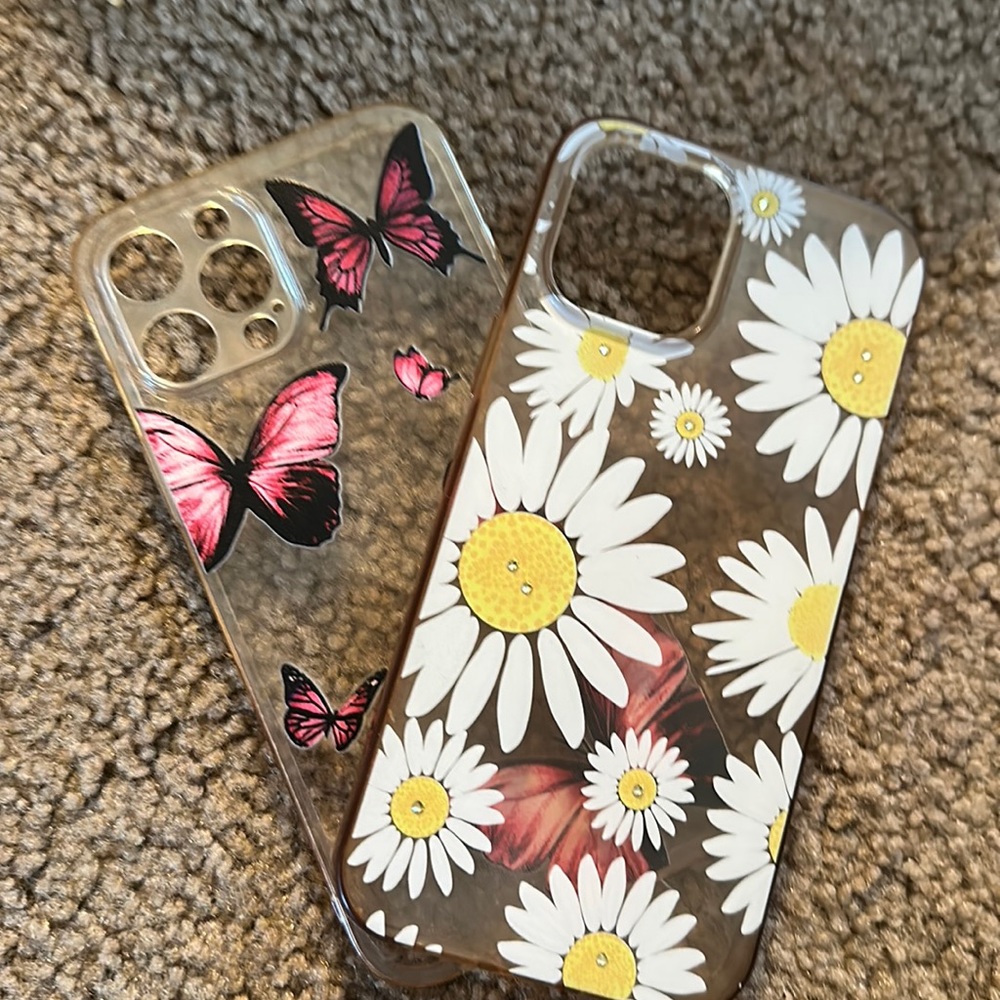 iPhone 12 pro max butterfly and flower cases